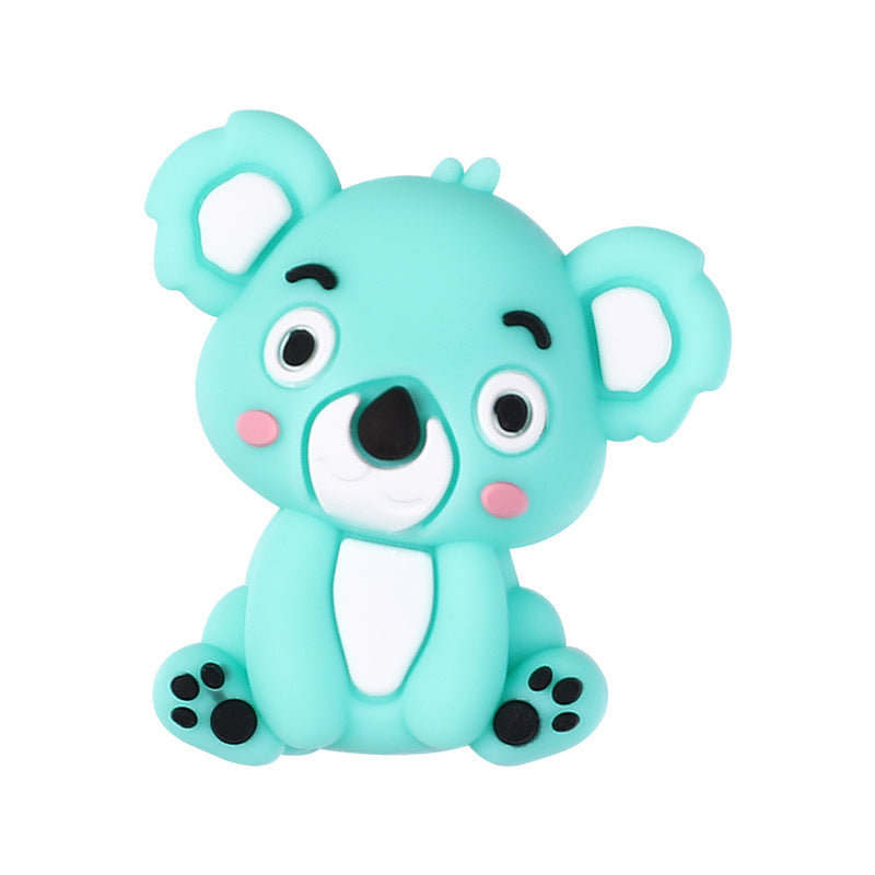 Wholesale 20pcs/pack 3D Koala Silicone Beads Cartoon Animal DIY Beads